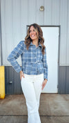 Blue Jean Plaid Jacket