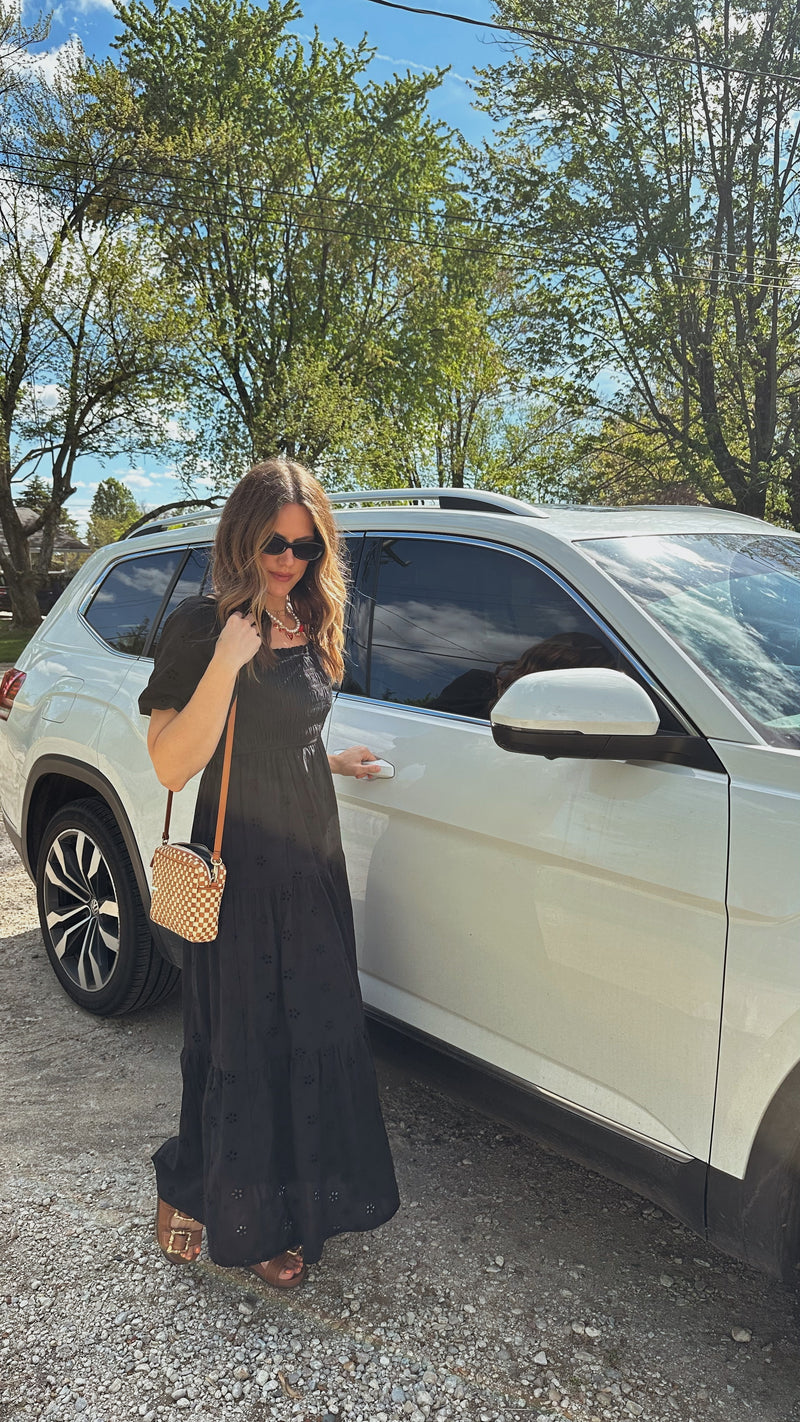 Rachel Eyelet Midi Dress