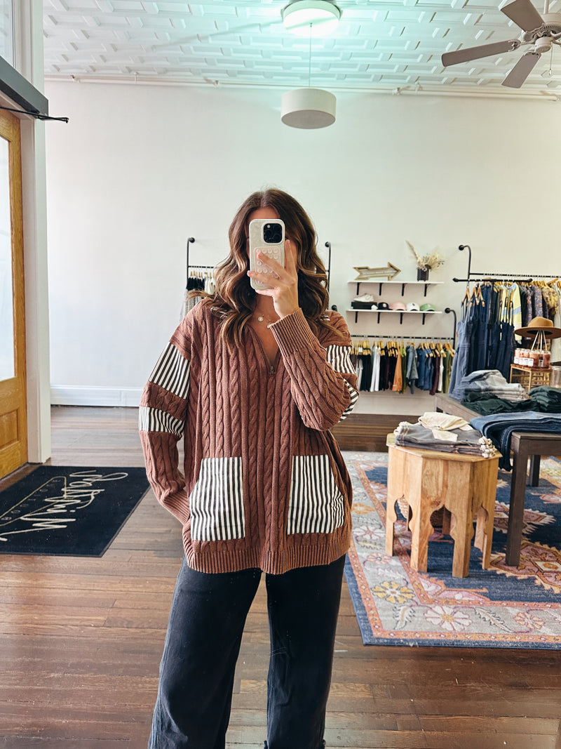 Saylor Pullover in Rust