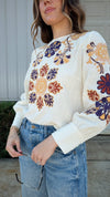 Royal Embroidered Blouse
