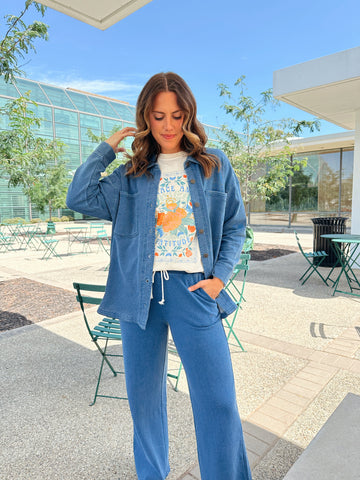 Chambray Braided Jacket