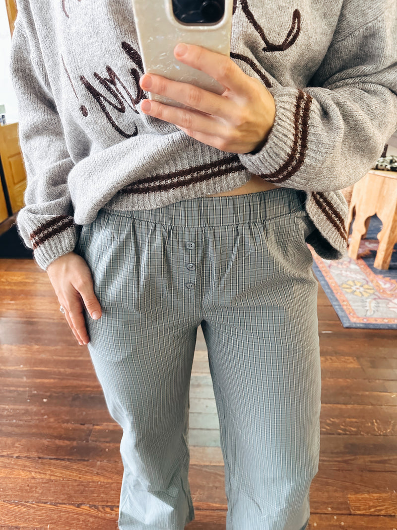 Plaid PJ Easy Pant