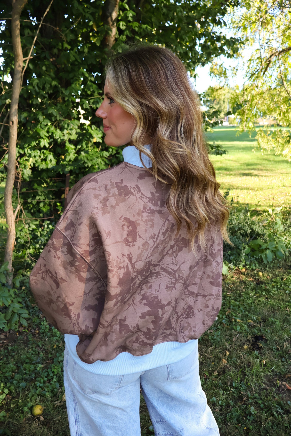 Woodlands Mock Neck Pullover