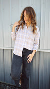 {Z Supply} River Plaid Shirt in Lavender Ice
