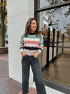 Honeycomb Colorblock Sweater