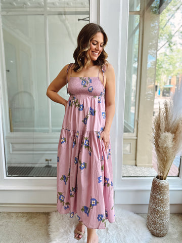 Blooming Tiered Maxi Dress