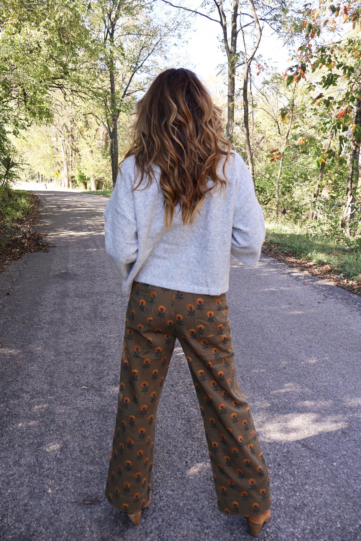 Vintage Olive Cropped Pant