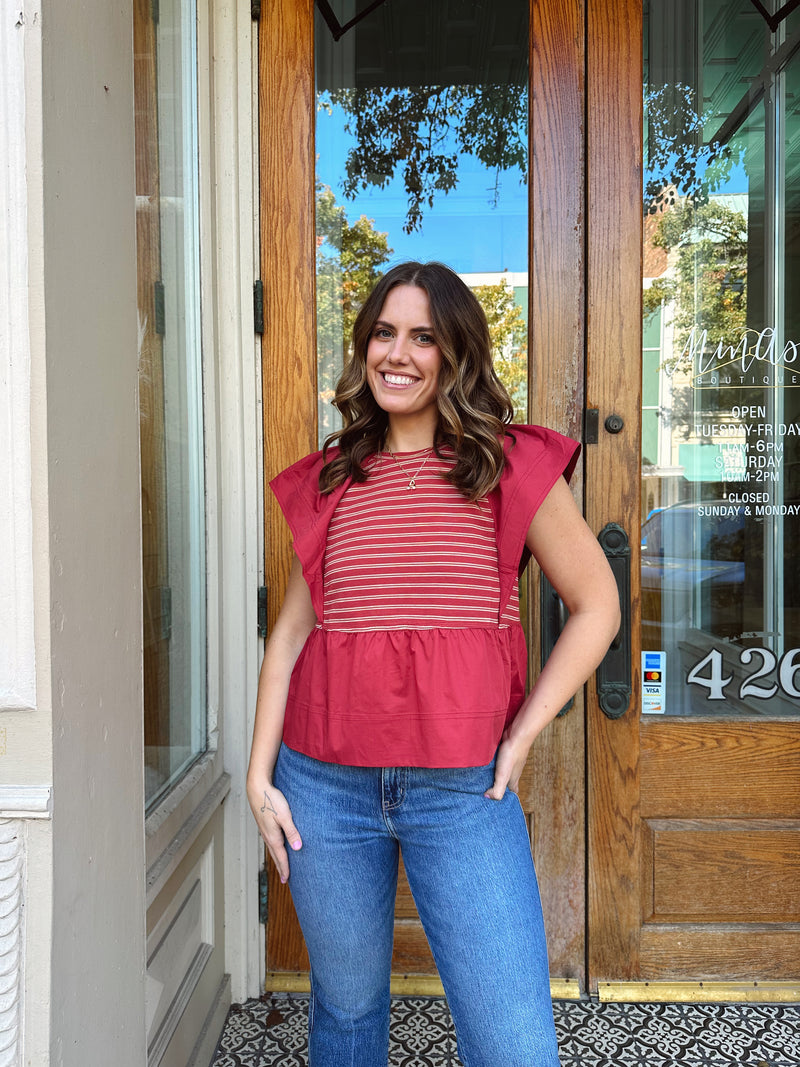 Gina Striped Blouse