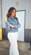 Blue Jean Plaid Jacket