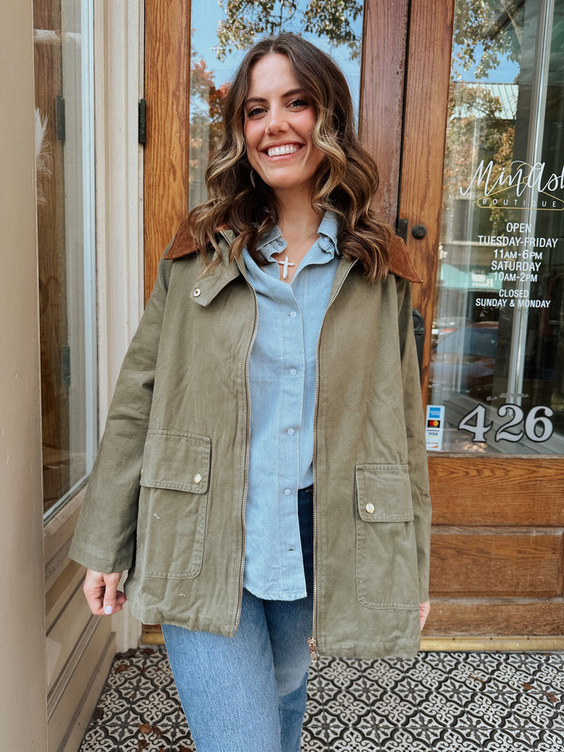 Chore Jacket in Olive