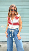 Mayley Striped Sweater Vest