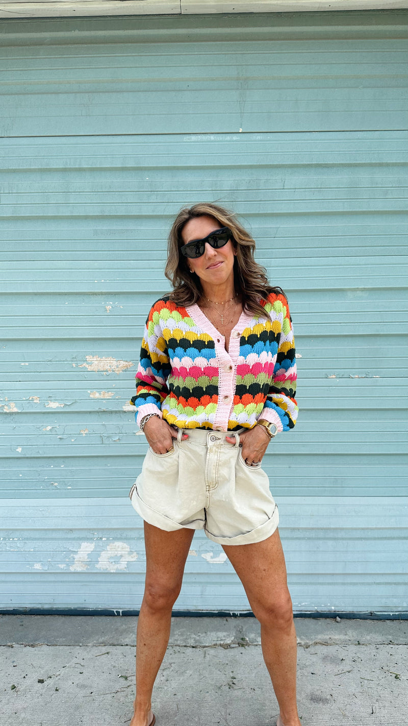 Rainbow Bright Cardigan