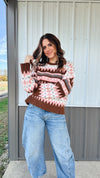 Fair-isle Pullover Sweater