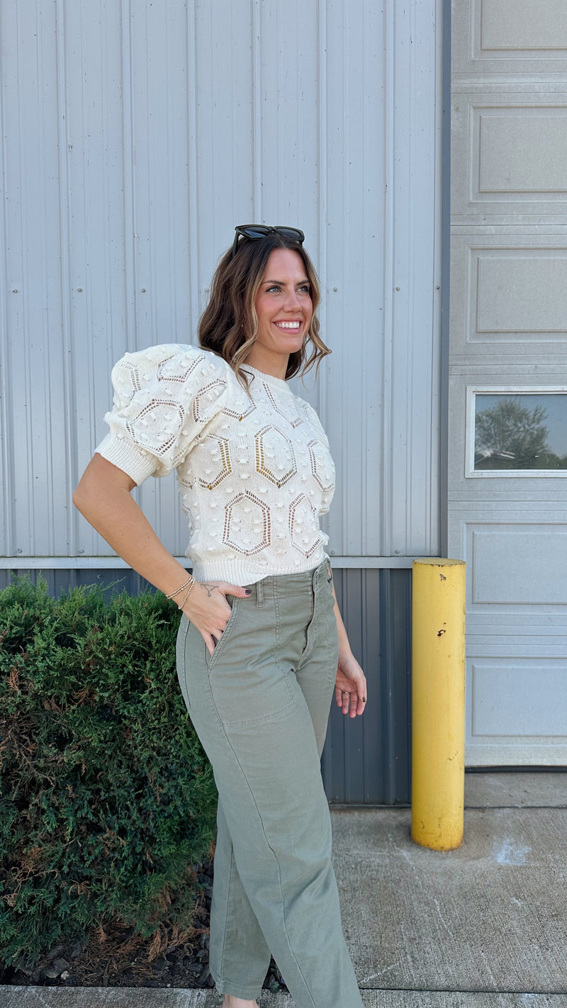 Lilith Puff Sleeve Sweater