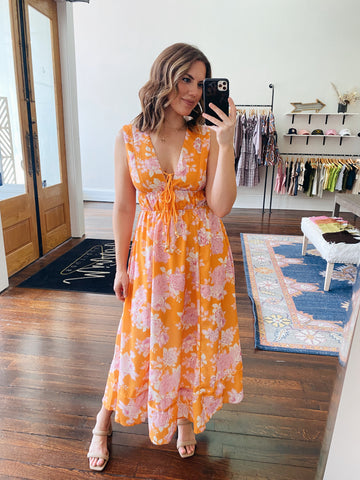 Wavy Midi Dress