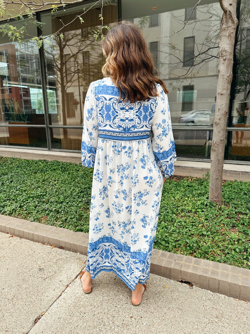 Bluebell Boho Midi Dress