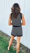 Jennifer Striped Sweater Romper