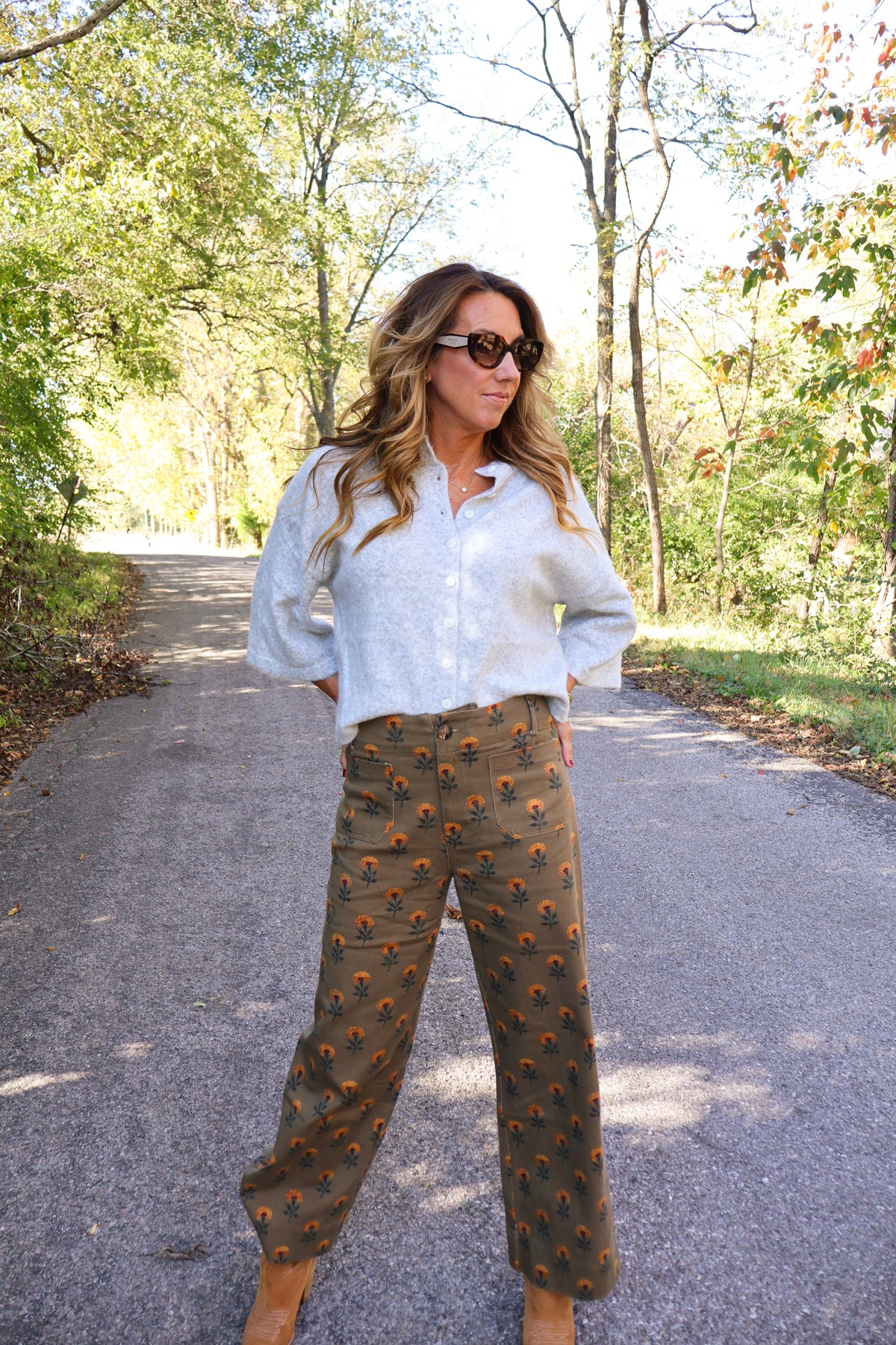 Vintage Olive Cropped Pant