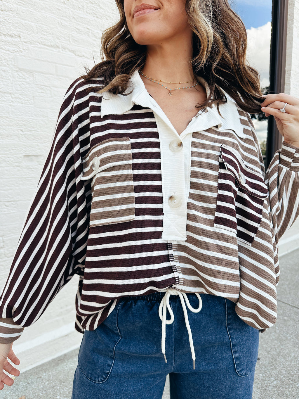 Cherry Cola Striped Pullover