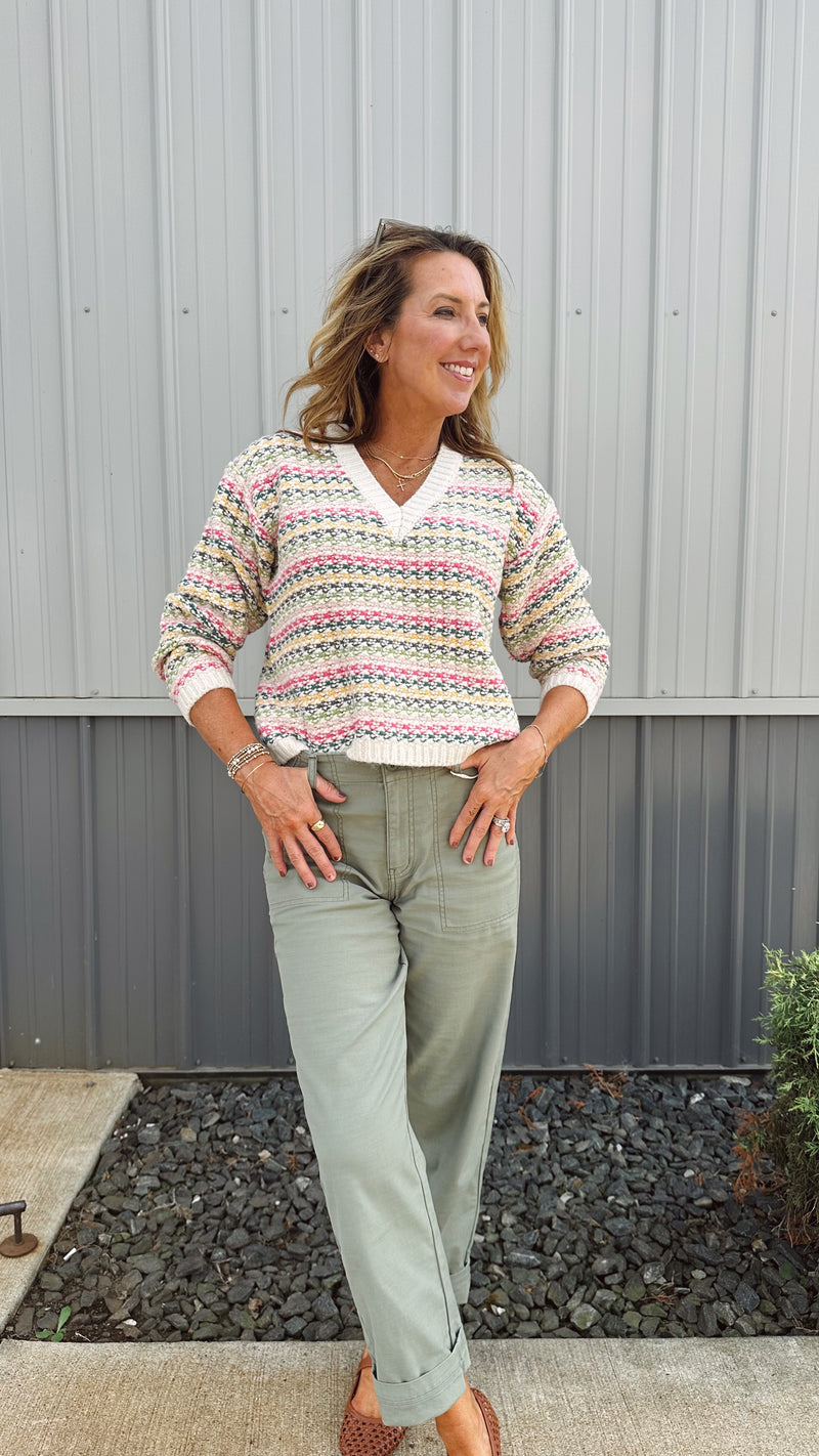 Abigail Striped Sweater