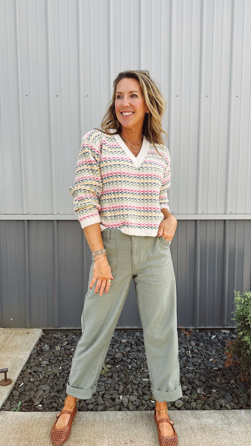 Abigail Striped Sweater