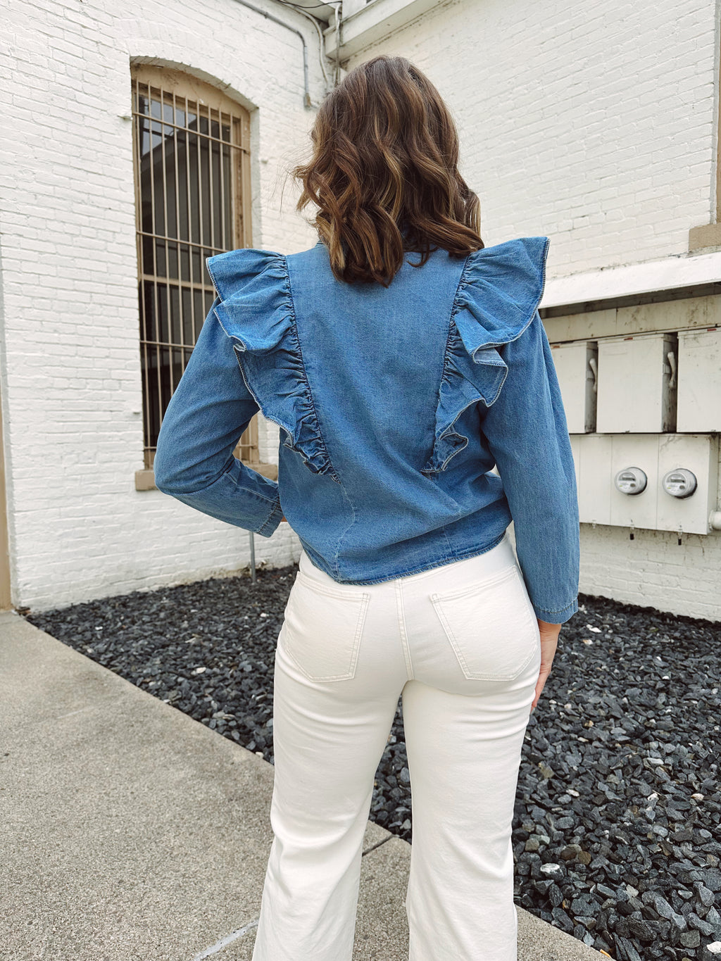 Brielle Denim Top