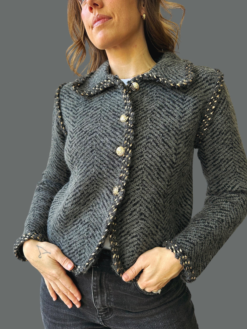 Charlotte Metallic Cardigan