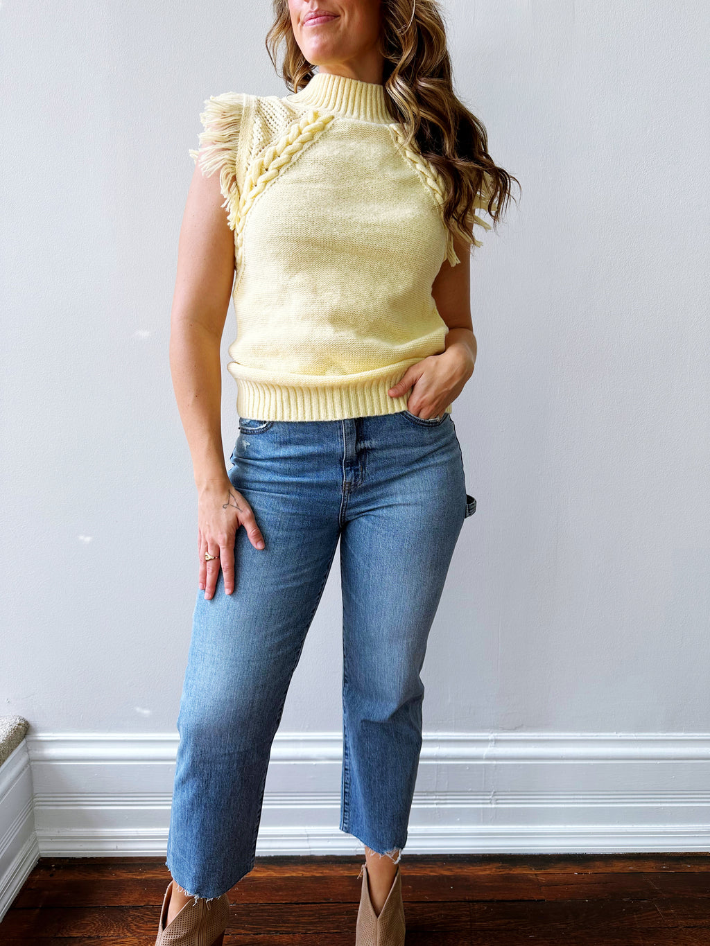 Lemonade Fringe Sweater