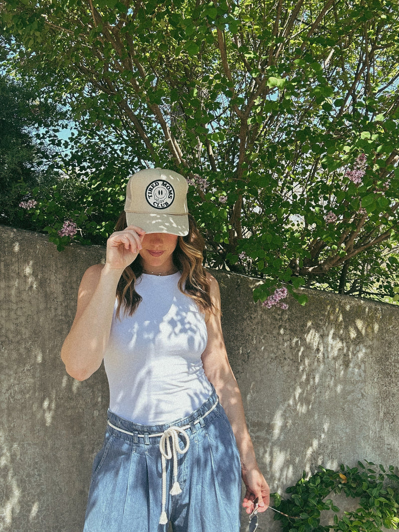 Tired Moms Club Hat - Tan