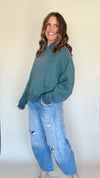 Hailey Hoodie in Hunter Green