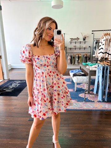 Wavy Midi Dress