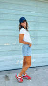 Denim Wrap Skort