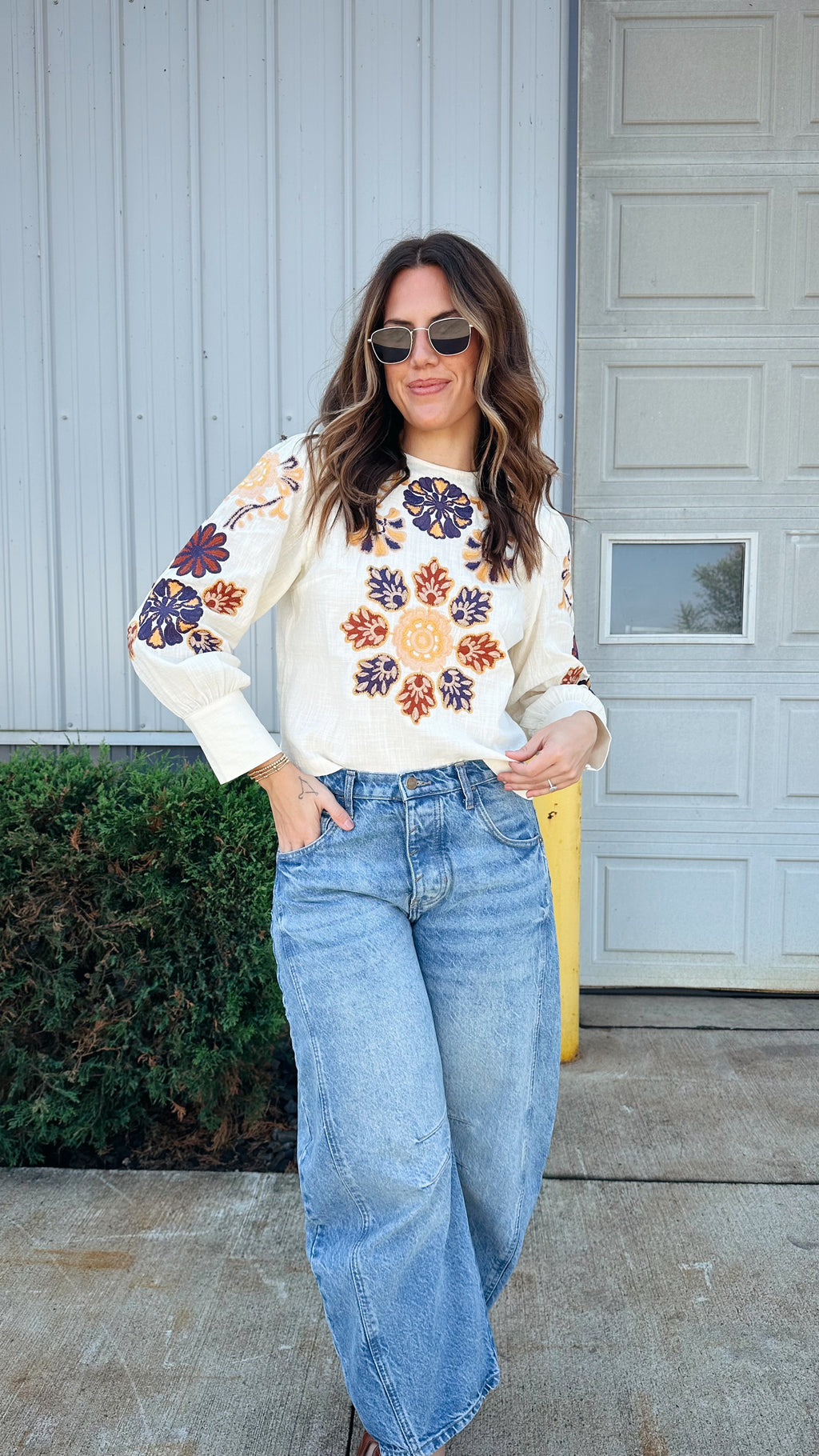 Royal Embroidered Blouse