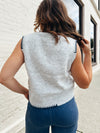 Valencia Sweater Vest in Heather Grey