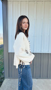 Leopard Laces Cardigan