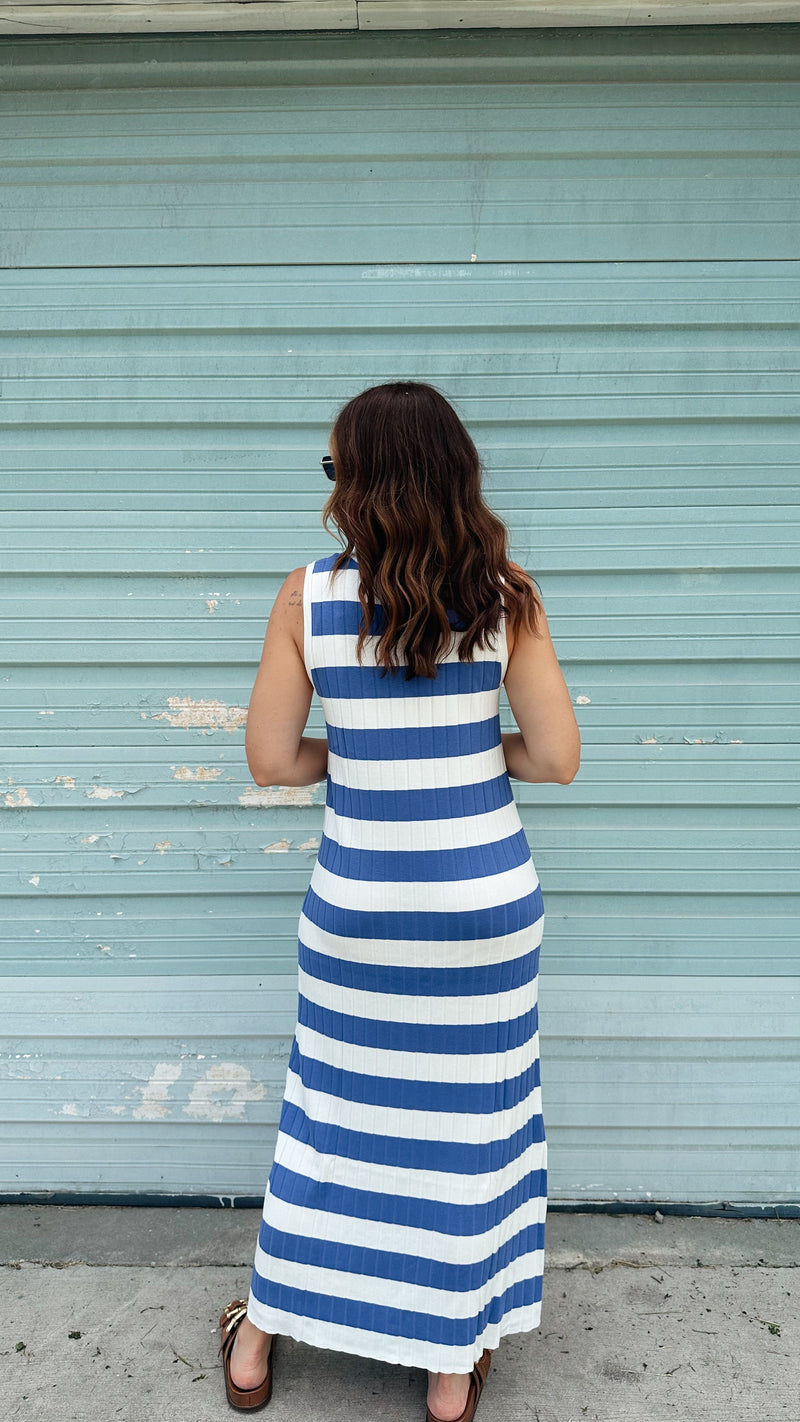 Ahoy Knit Midi Dress