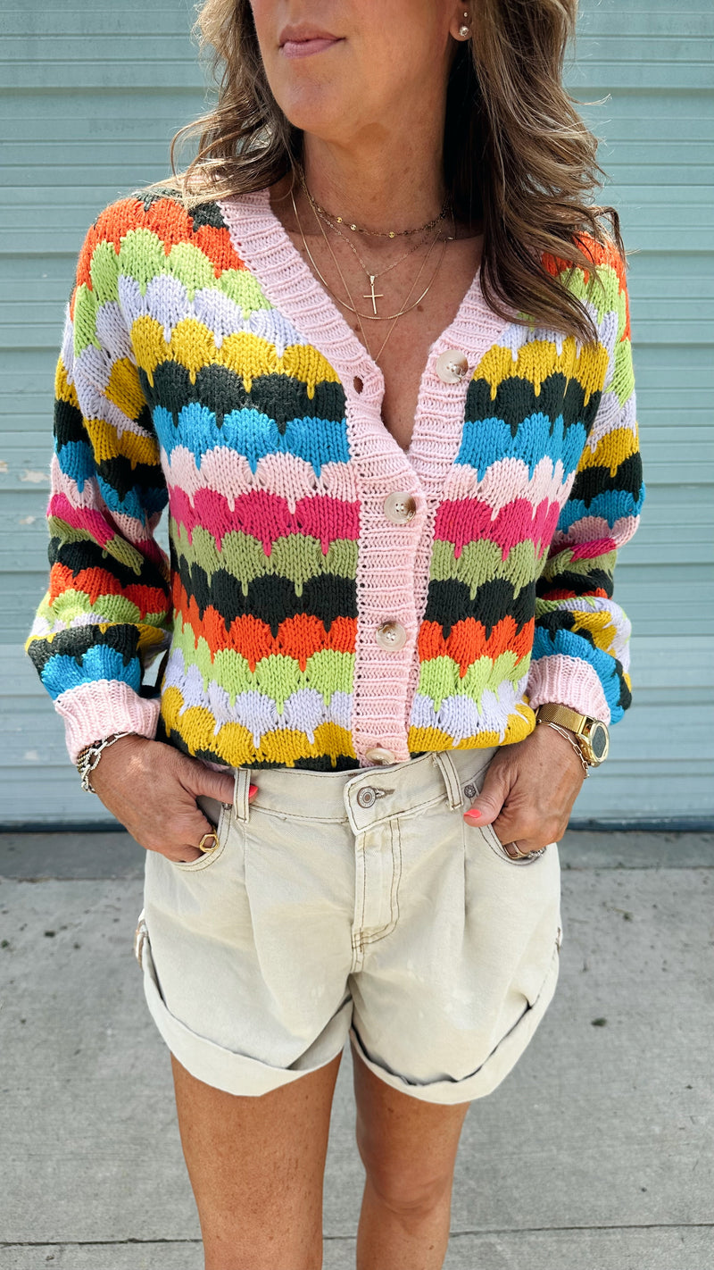 Rainbow Bright Cardigan
