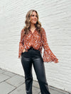 Laid Back Slub Top in Orange Cream