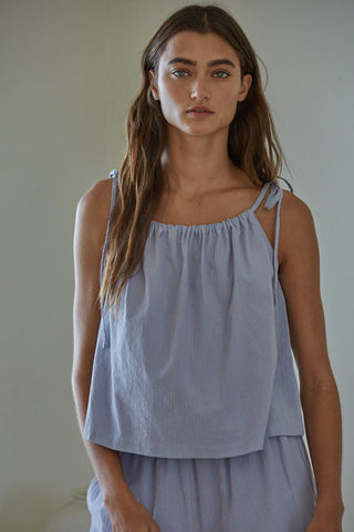 Lady Lux Layering Top in Blue Bell