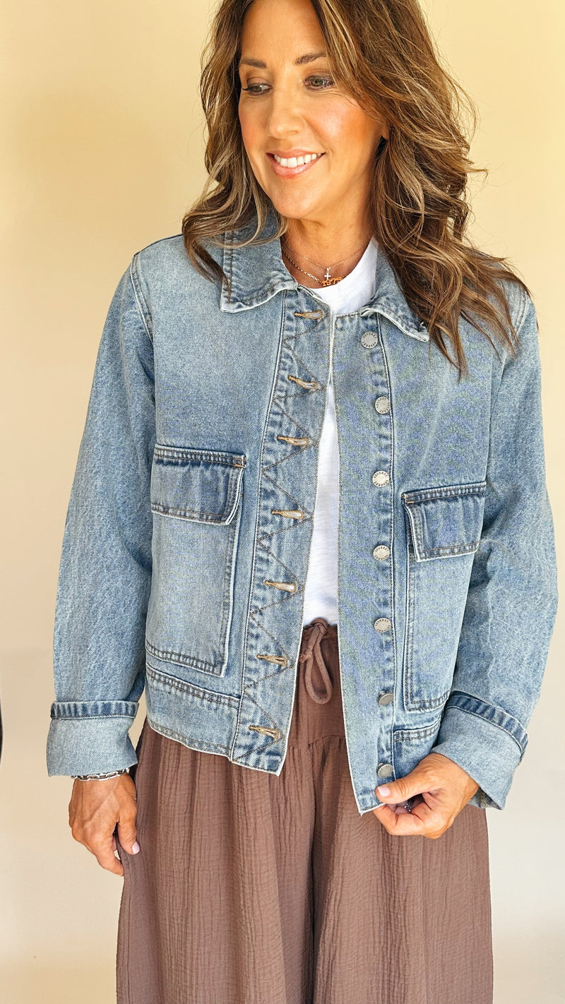 Big Pocket Denim Jacket