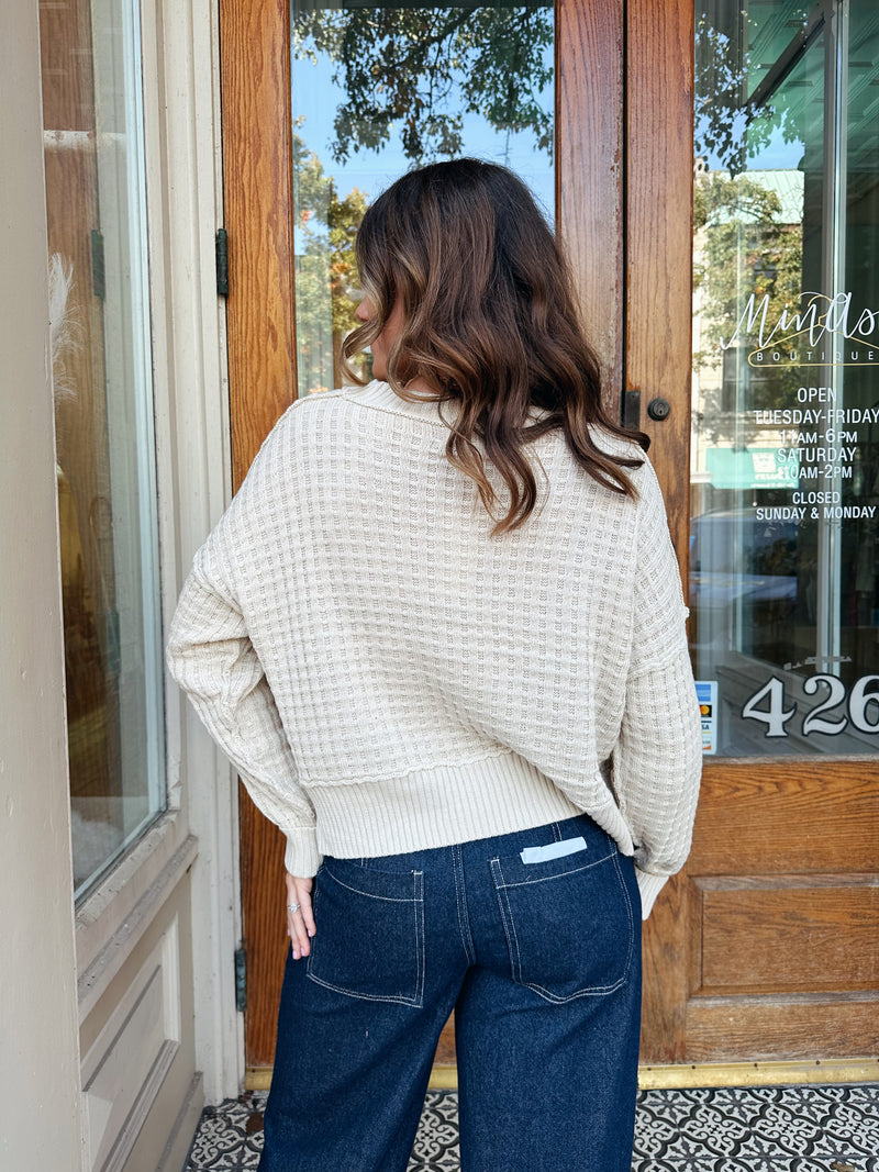 Baylor Pullover in Ivory