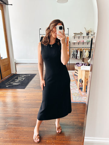 Wavy Midi Dress