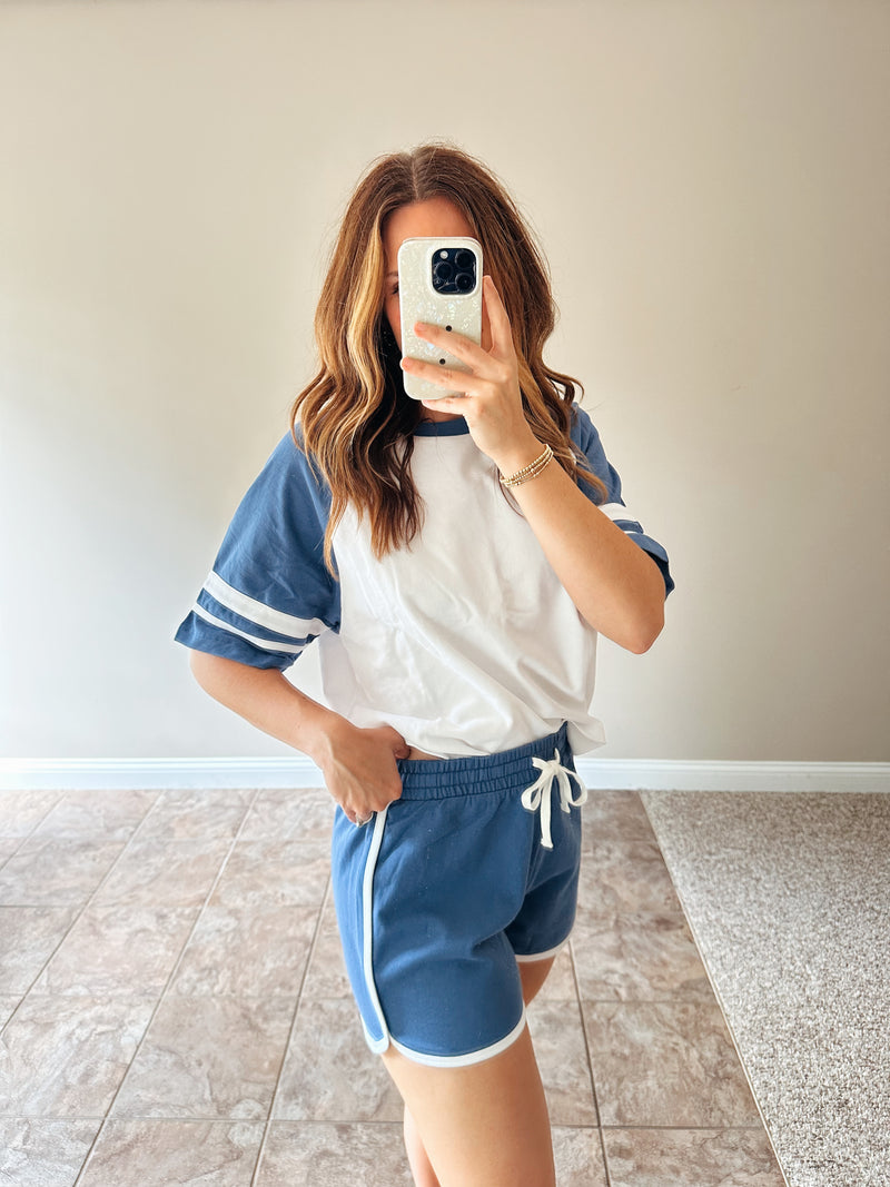 Varsity Blues Knit Set