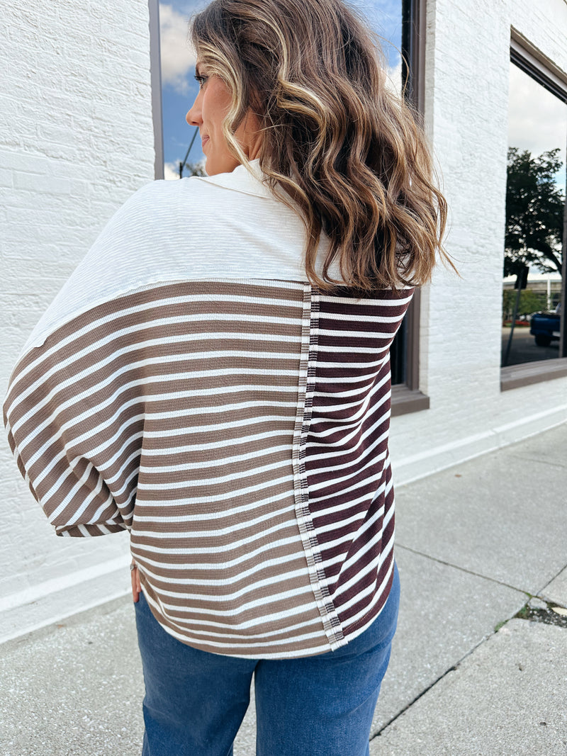 Cherry Cola Striped Pullover