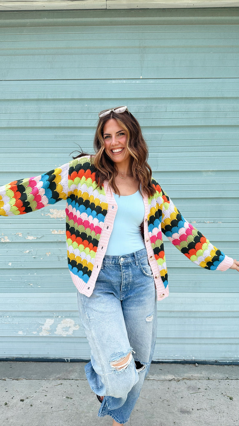 Rainbow Bright Cardigan