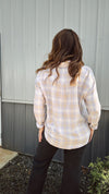 {Z Supply} River Plaid Shirt in Lavender Ice