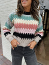 Honeycomb Colorblock Sweater