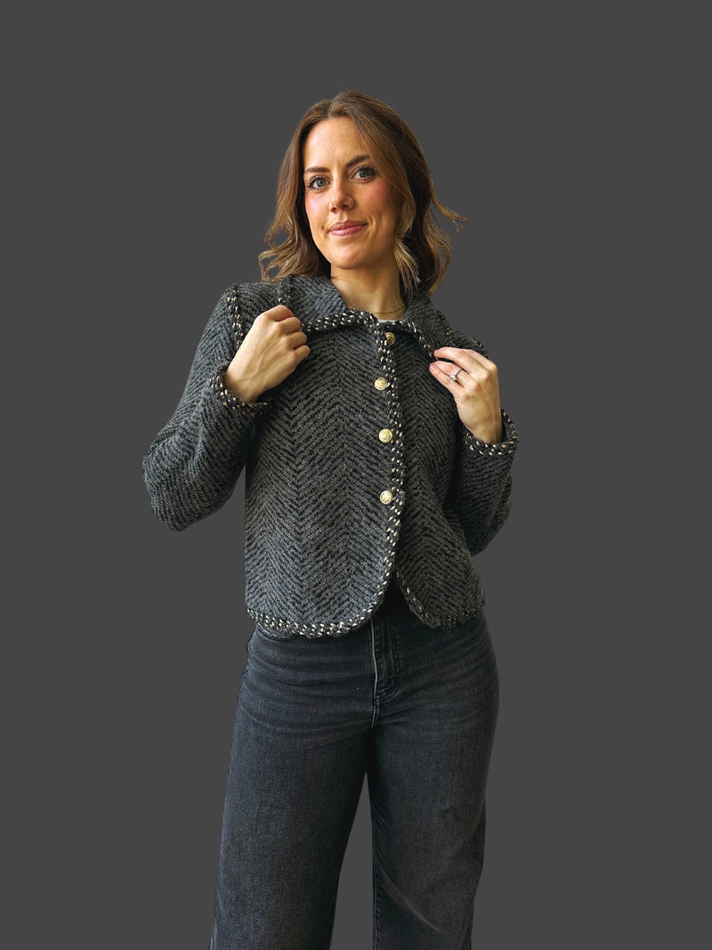 Charlotte Metallic Cardigan