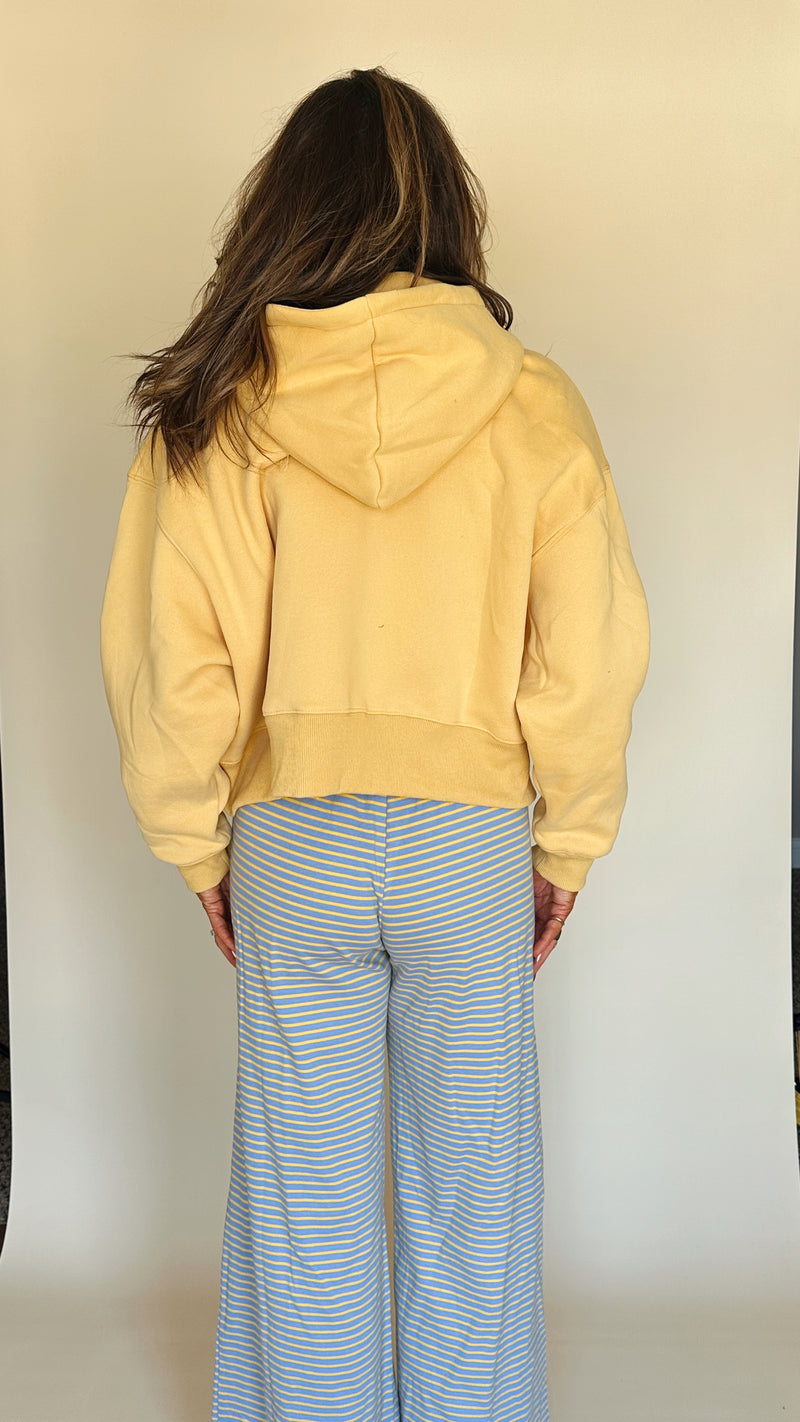 Hailey Hoodie in Butter Yellow