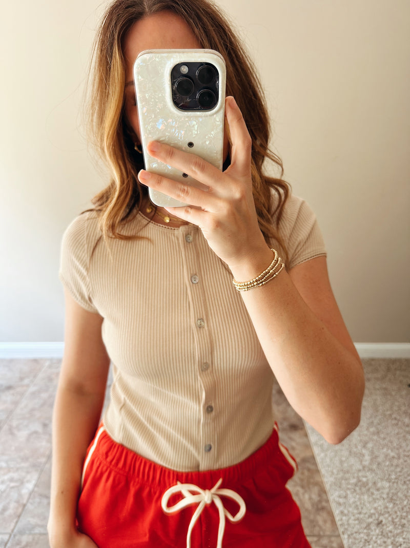 Luna Ribbed Cardigan Top